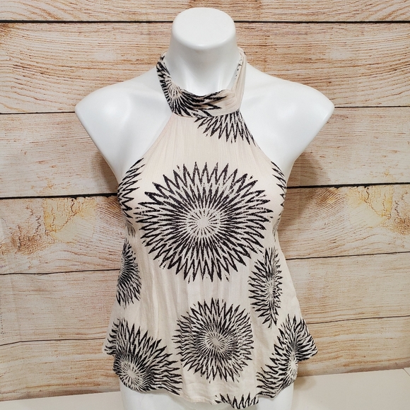 Billabong Moon Bud Printed Mock Neck Halter Top Small - Picture 5 of 13